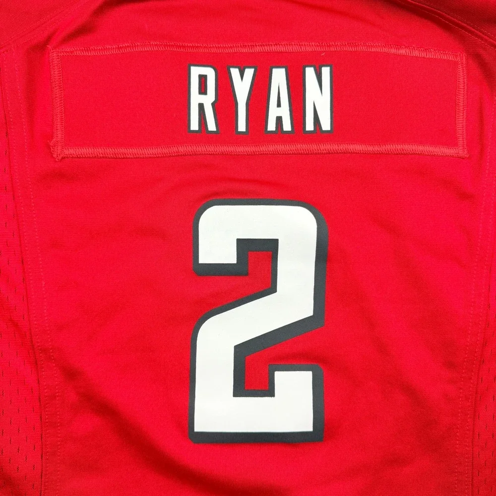 Nike Atlanta Falcons Matt Ryan 2 Red‎ Jersey Kids Large L NFL On Field Football